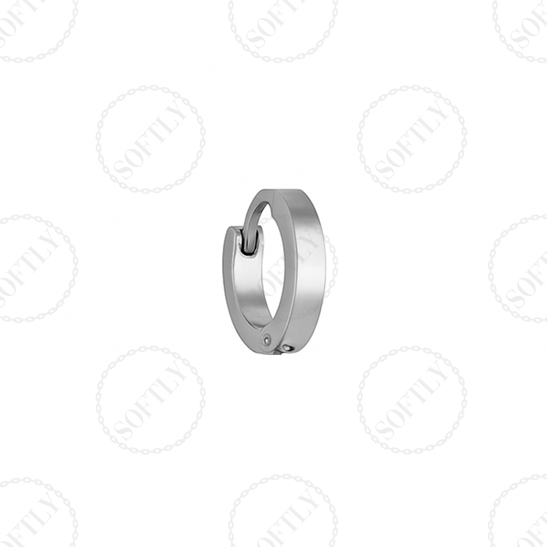 BASIC SILVER EARRINGS - Imagen 2