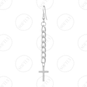 CHAIN WITH CROSS EARRINGS