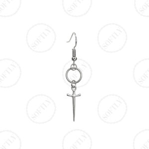 MINI HOOP & DAGGER EARRINGS