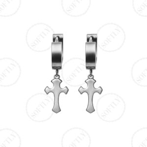 STEEL FAITH EARRINGS
