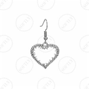 SPIKES HEART EARRINGS