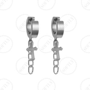 STEEL FAITH WITH CHAIN EARRINGS #2
