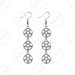 MULTI INVERTED PENTAGRAM EARRINGS
