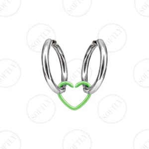 DOUBLE PIERCING WITH HEART