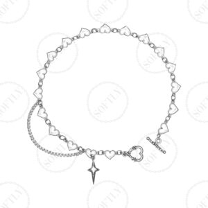 HEARTS WITH STAR CHOKER