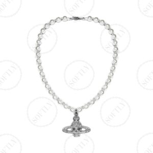 THE SKULL ORB PEARLS NECKLACE