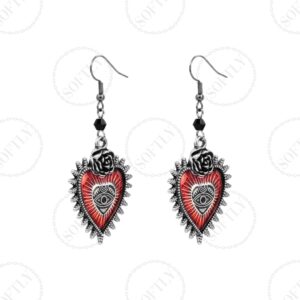 THE ROSE RED EYE EARRINGS