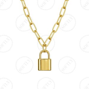 PADLOCK WITH RECTANGULAR CHAIN