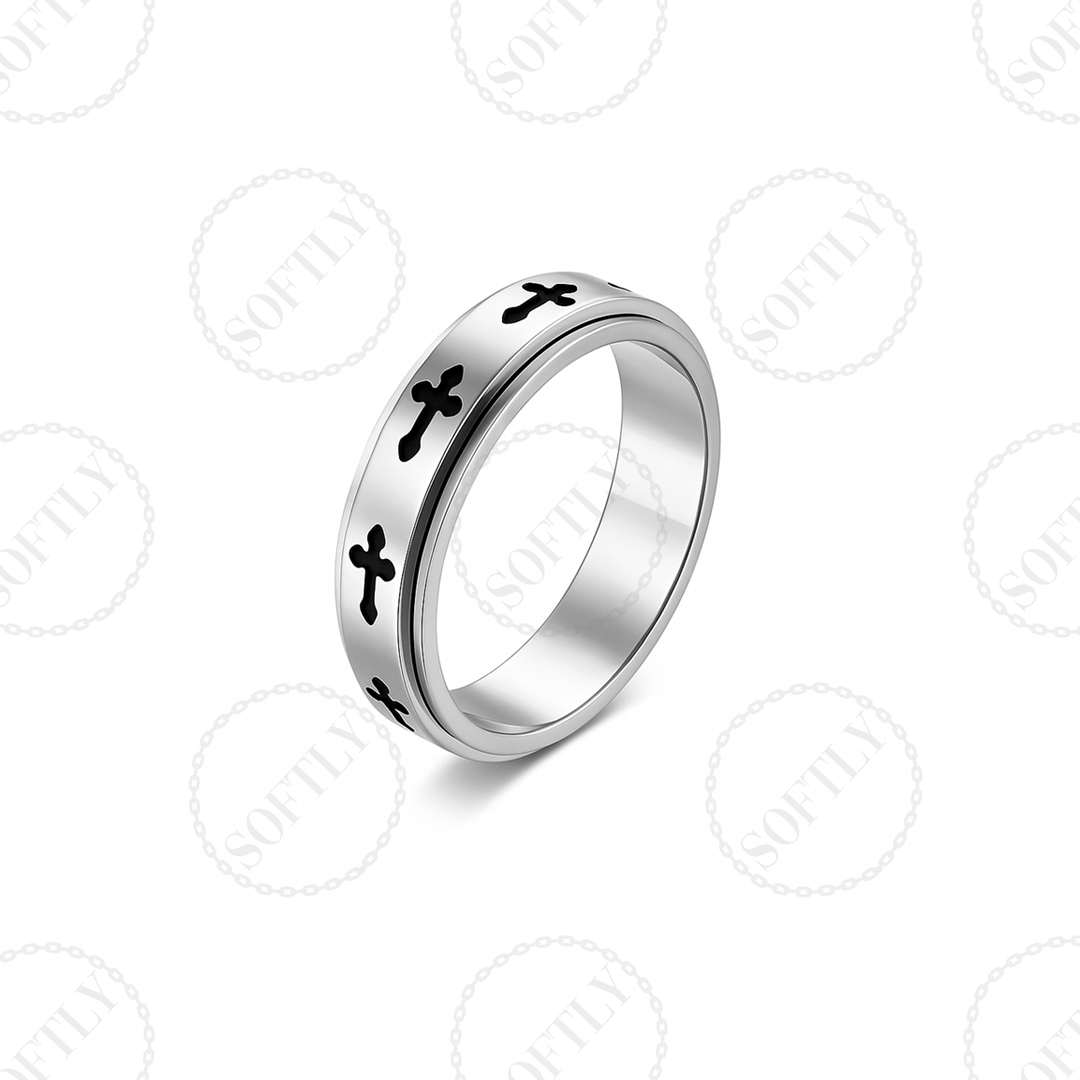 ETERNITY CROSS RING (ANTIESTRÉS)