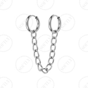 DOUBLE PIERCING WITH CHAIN