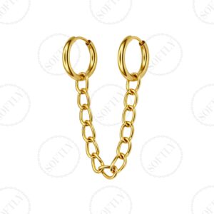 DOUBLE PIERCING WITH CHAIN