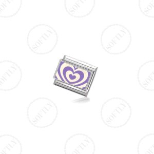 CHARM CORAZÓN TRIPLE (MORADO)