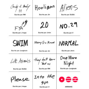 BTS ARIRANG SONG NECKLACE