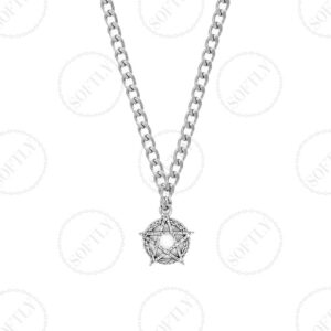 ENGRAVED PENTAGRAM CHAIN