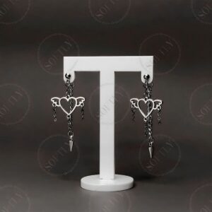 WINGED HEART EARRINGS