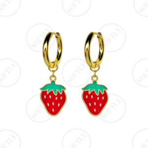 STRAWBERRY EARRINGS