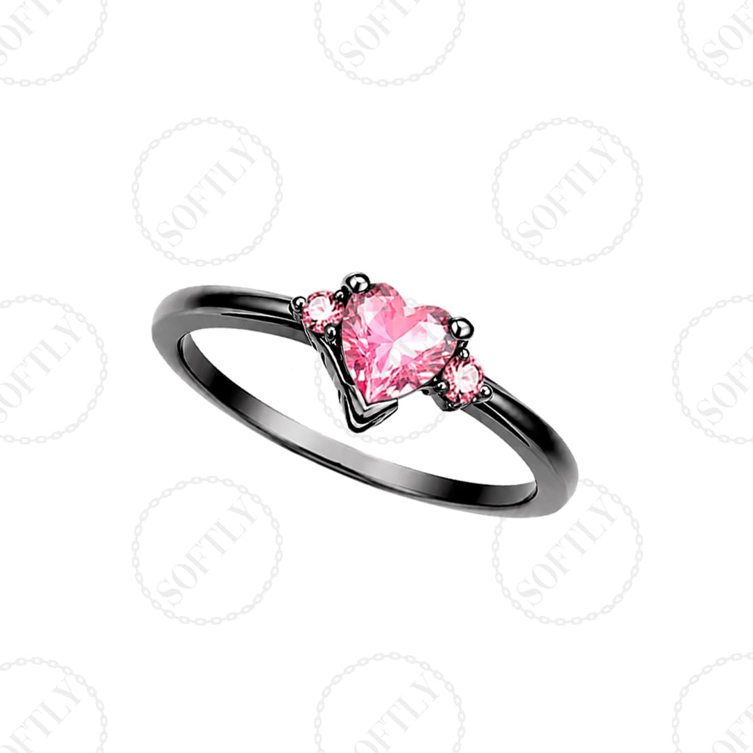 DARK ROMANCE SOLITAIRE RINGS - Imagen 7
