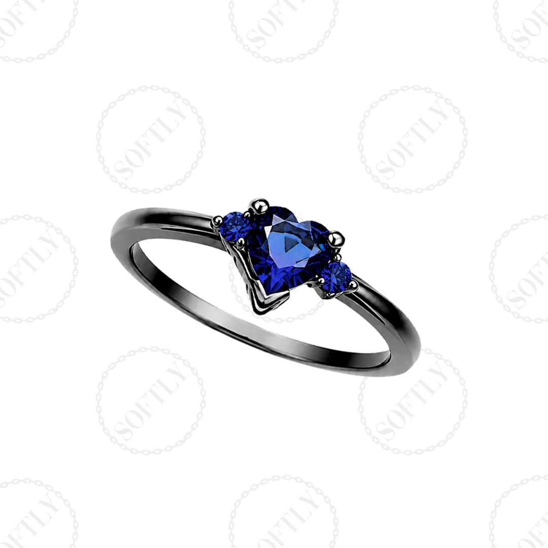 DARK ROMANCE SOLITAIRE RINGS - Imagen 3