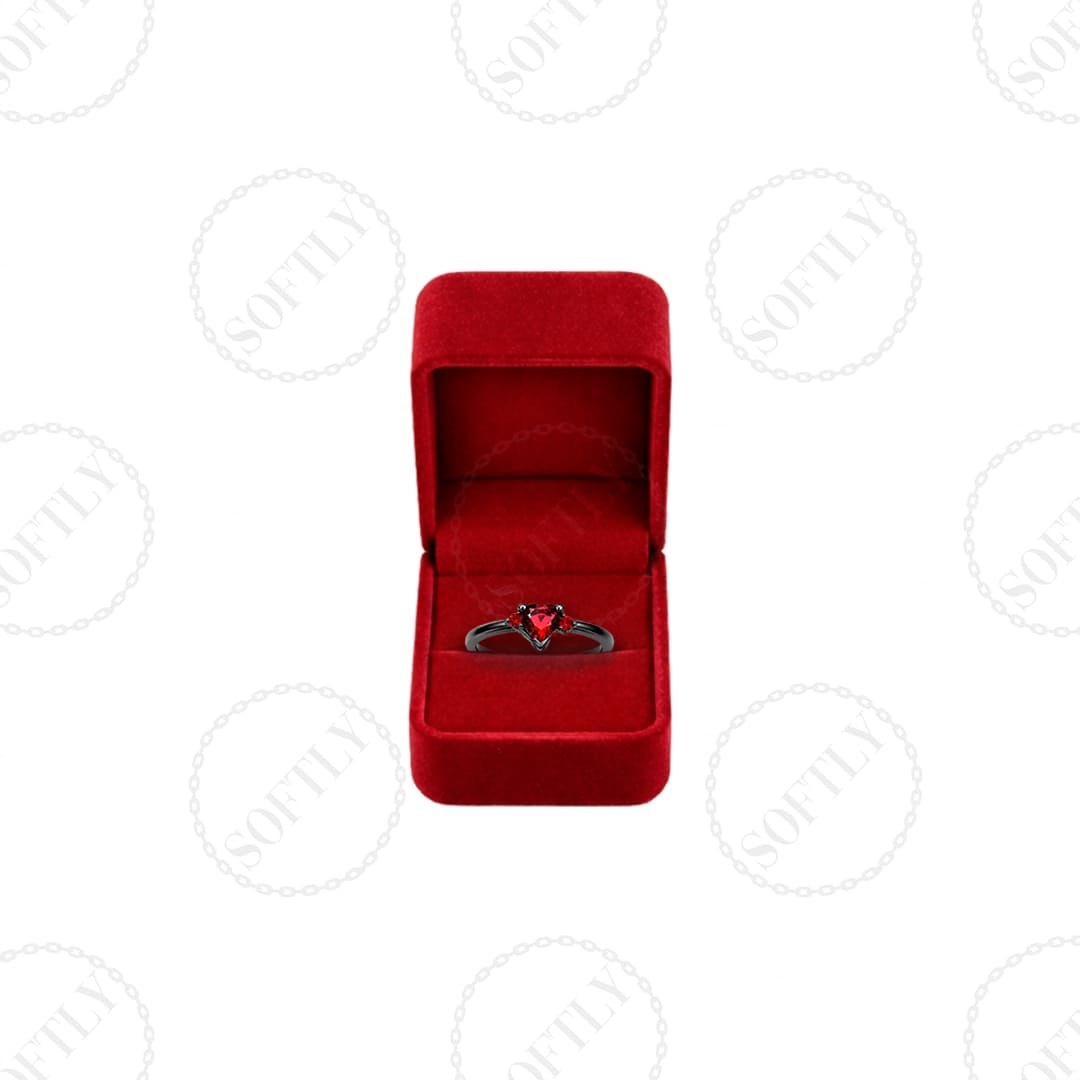 DARK ROMANCE SOLITAIRE RINGS - Imagen 8