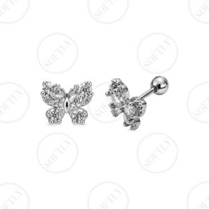 DIAMOND BUTTERFLY STUDS