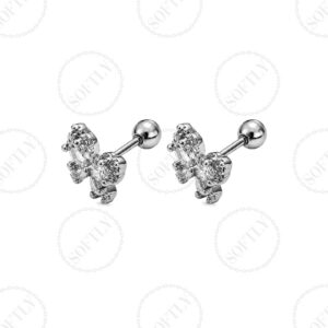 DIAMOND BUTTERFLY STUDS