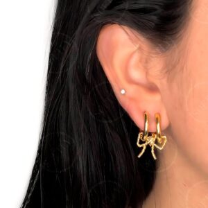 THE BOW DOUBLE PIERCING