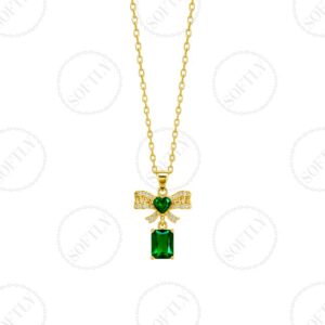 GEM RIBBON NECKLACE