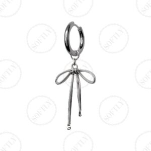 SILVER RIBBON EARRINGS