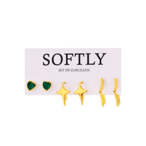 SET DE ZARCILLOS (DORADOS)