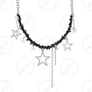 COSMIC SHARDS NECKLACE (BLACK)